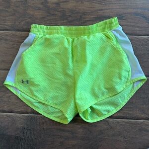 Under Armour Women's Neon yellow Athletic Shorts size S-M